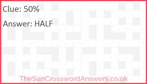 50% Answer