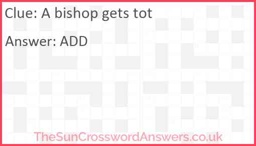 A bishop gets tot Answer