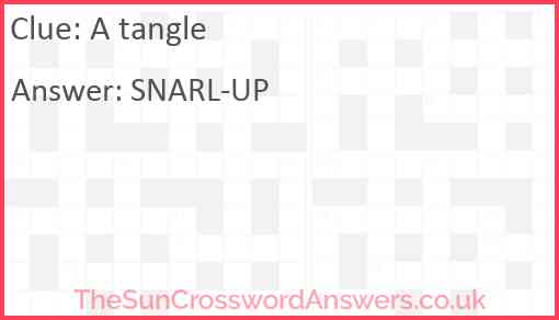 A tangle Answer