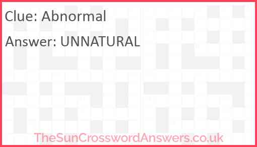 Abnormal Answer