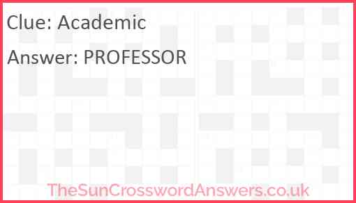 Academic Answer