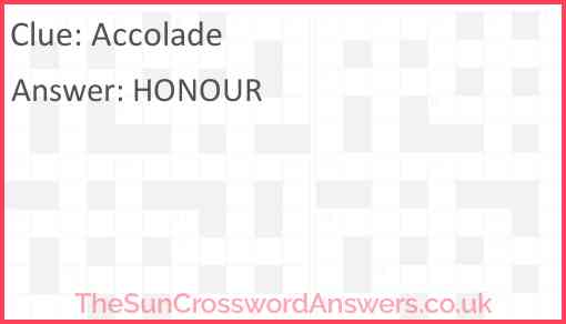 Accolade Answer