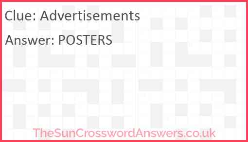 Advertisements Answer