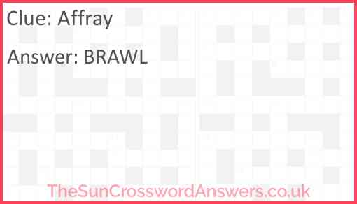 Affray Answer