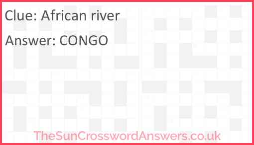 African river Answer