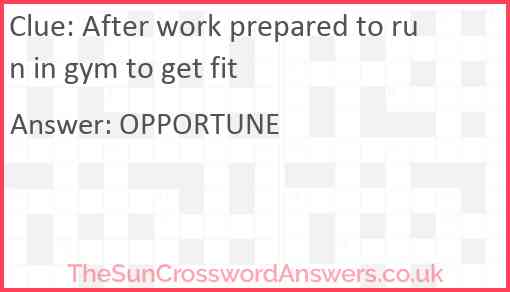 After work prepared to run in gym to get fit Answer