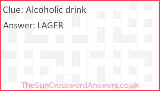 Alcoholic drink Answer