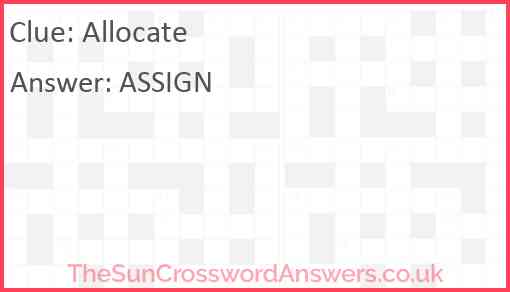 Allocate Answer