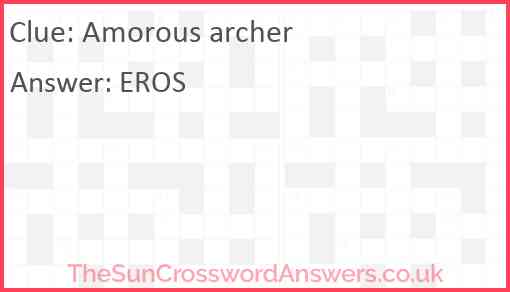 Amorous archer Answer