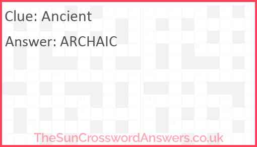 Ancient Answer