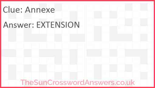 Annexe Answer