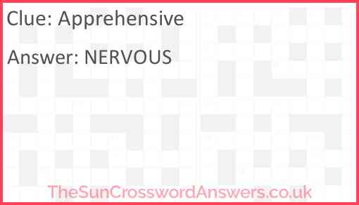 Apprehensive Answer