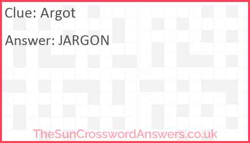 Argot Answer