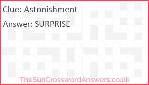 Astonishment Answer