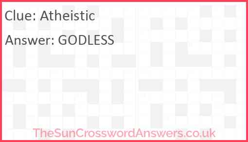 Atheistic Answer