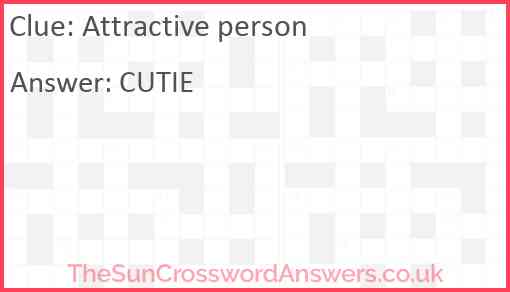 Attractive person Answer