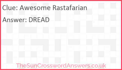 Awesome Rastafarian? Answer