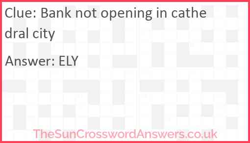 Bank not opening in cathedral city Answer