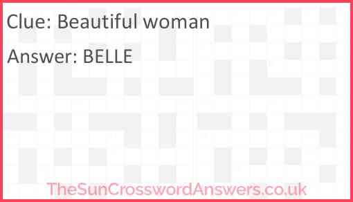 Beautiful woman Answer