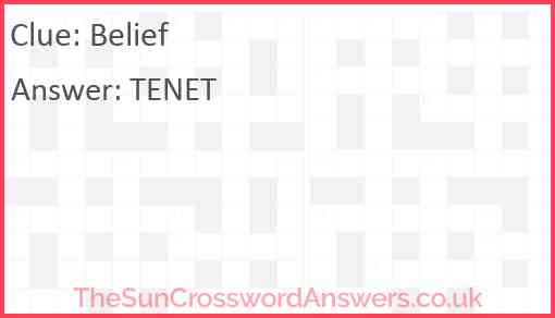 Belief Answer