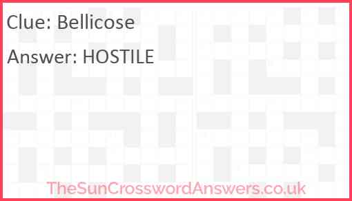 Bellicose Answer