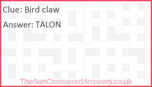 Bird claw Answer