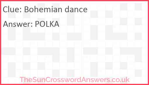 Bohemian dance Answer