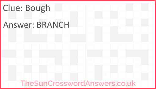 Bough Answer