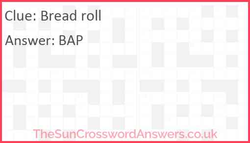 Bread roll Answer