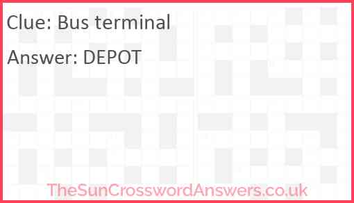 Bus terminal Answer