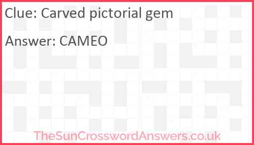 Carved pictorial gem Answer