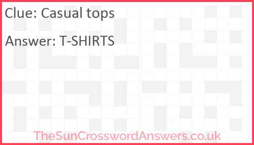 Casual tops Answer