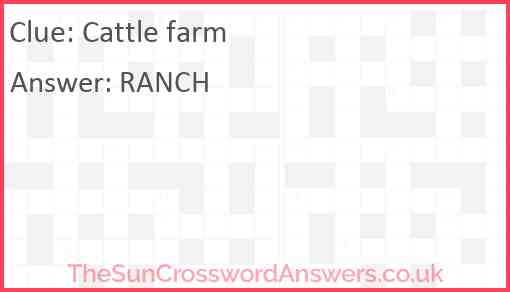 Cattle farm Answer