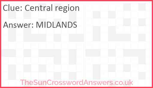 Central region Answer