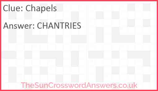 Chapels Answer