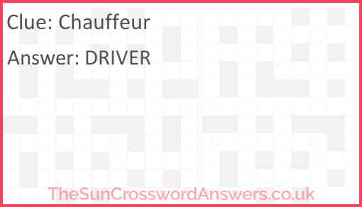 Chauffeur Answer