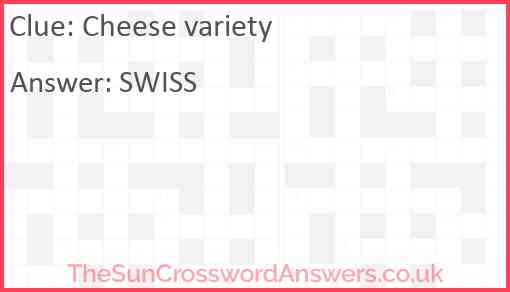 Cheese variety Answer