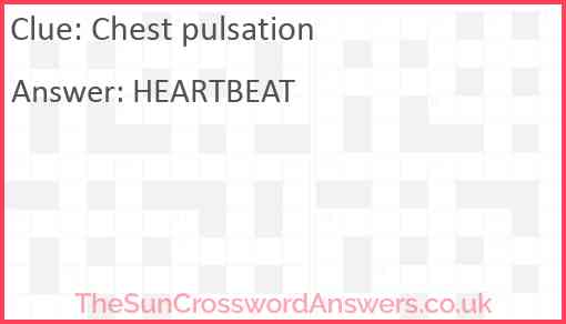 Chest pulsation Answer