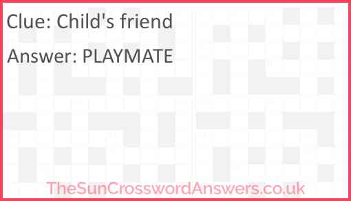 Child's friend Answer