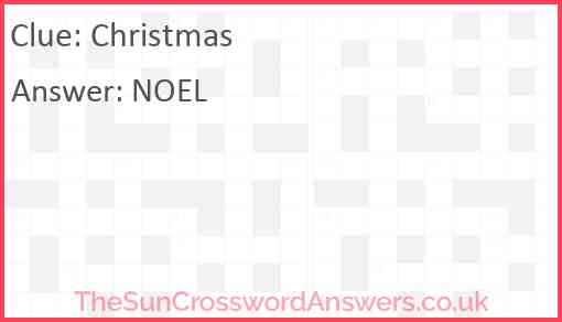 Christmas Answer