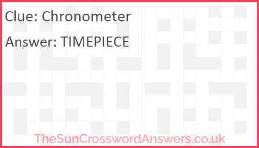 Chronometer Answer