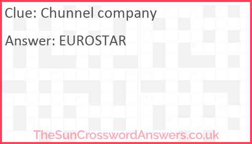 Chunnel company Answer