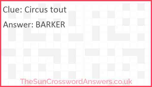 Circus tout Answer