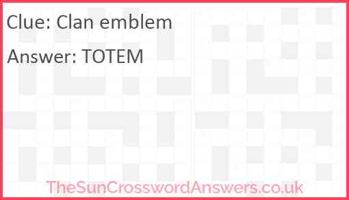 Clan emblem Answer