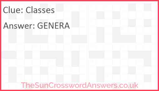 Classes Answer