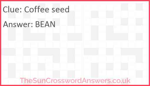 Coffee seed Answer