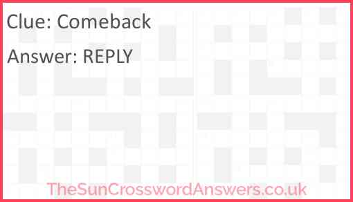 Comeback Answer