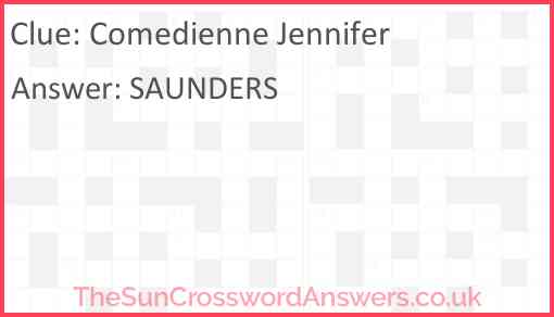 Comedienne Jennifer Answer