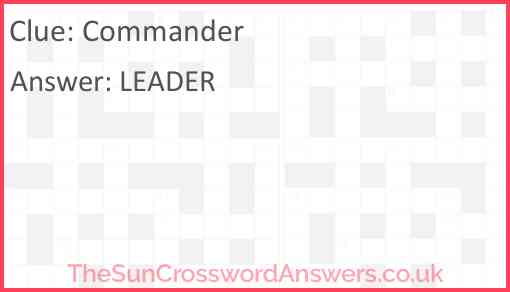 Commander Answer