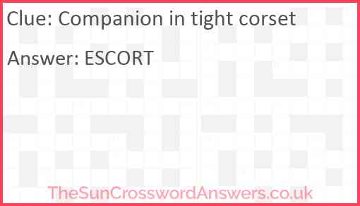 Companion in tight corset Answer